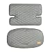 roba Sitzverkleinerer Sit Up Luxe - 2-teilige Hochstuhleinlage Stone gesteppt - Sitzkissen Sit Up Treppenhochstühle, AUR 100% Polyester, Dunkelgrau