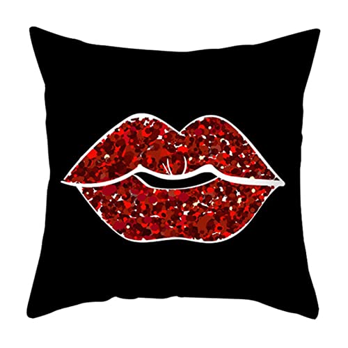 FOReverweihuajz Kissen Slip Cover ohne Grat quadratisch Pflegeleichte Kissen-Einwurf hülle-Falten 8 Cover