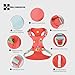 SMALL COMBINATION Lightweight Dog Harness, Large to Very Large Breeds, Adjustable Fit.Pet Harness with Pocket, Dog Training Harness for Outdoor Walking Running, Hiking (Watermelon Red, S)