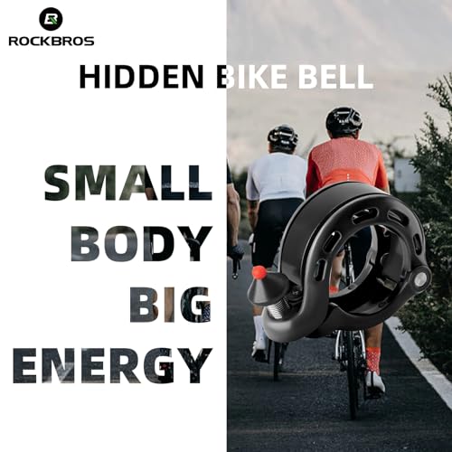 Rockbros Bike Bell, Hidden Bicycle Bell With Clear& Long Sound thumb #5