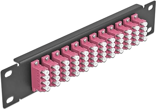 Delock 10? Panneau de brassage FO 12 ports LC Quad 1U - vue 2