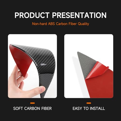 Image of Car Air Vent Switch Knob Cover Decals for 2011-2020 Dodge Durango Accessories Carbon Fiber Interior Stickers