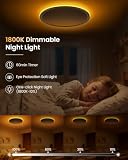 Tyreses Lampa sufitowa LED, możliwość ściemniania, 24 W, 2800 lm, 1,7 cm