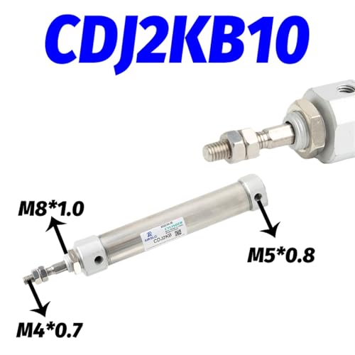 Cilindro neumático mini compacto CDJ2B16 de carrera corta 55mm 6