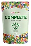 Lebepur BIO COMPLETE Mix (400g) – Daily Greens mit Matcha, Gerstengras & Probiotika – Unterstützung des Energiestoffwechsels – 20 hochwertige Zutaten wie Spirulina & Kurkuma