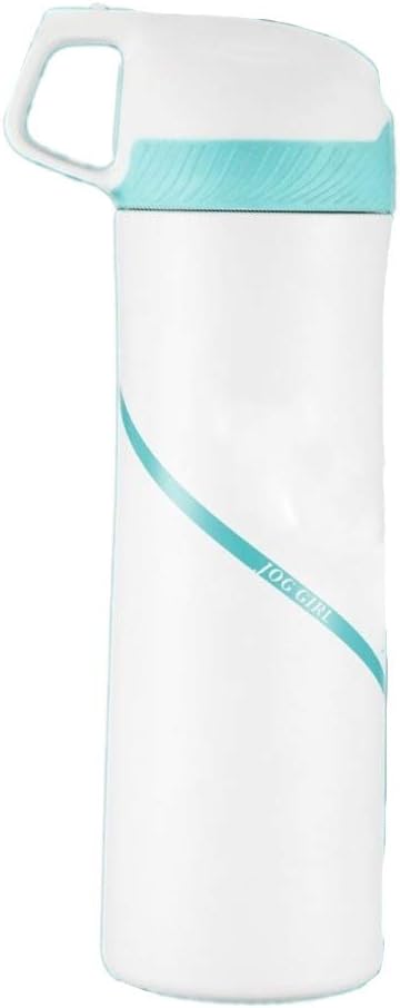 スポーツウォーターボトル550ミリリットルステンレス鋼の水がジムヨガフィットネスキャンプに適したボトル飲料 (Color : Gre