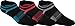 ASICS Women's Quick Lyte Cushion Single Tab Running Socks (3 Pack), Black, Medium