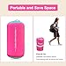 VOFiTNY Gymnastics Air Barrel Octagon Mat Tumbler 3.3ft L x 2ft D Back Handspring Trainer for Home/Gym/Tumbling Without Pump