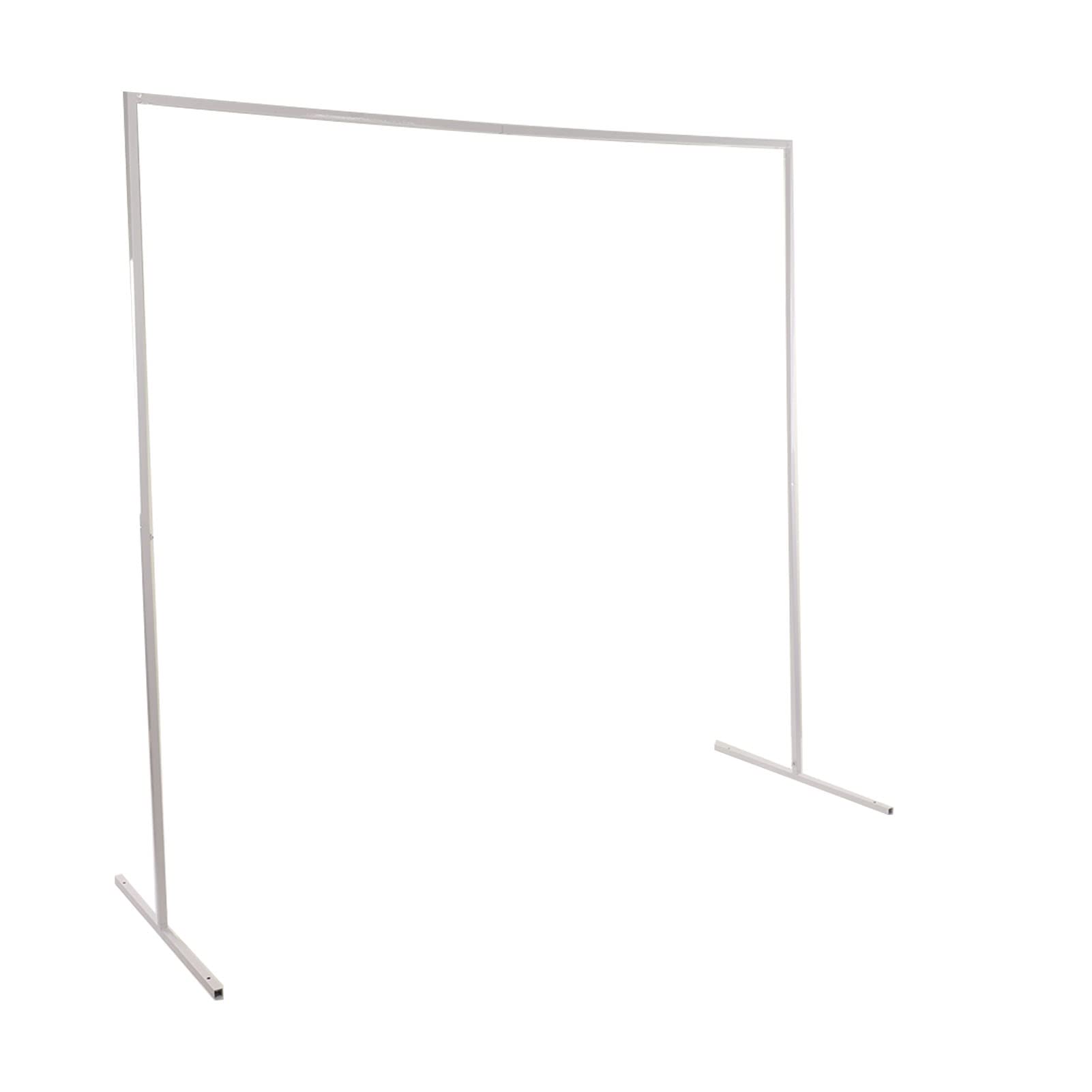 Wedding Arch Backdrop Stand, Metal Balloon Arch Stand for Ceremony, Square Arch Kit Easy Assembly Garden Arbor Frame for Anniversary Birthday Party Bridal Shower Decoration Home