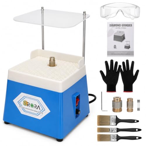 SRORA Stained Glass Grinder, 4200 RPM 65W Mini Wet...