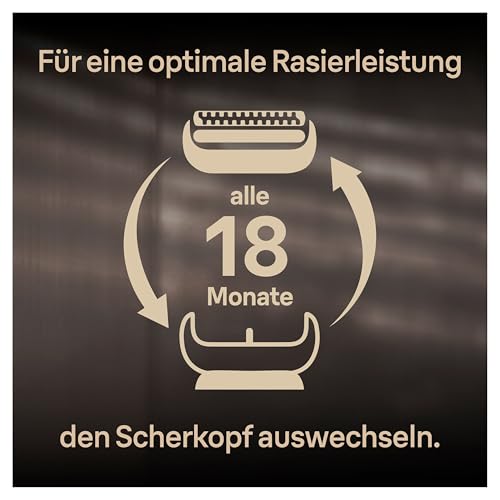 Braun Series 9 Pro Elektrorasierer Scherkopf, ORIGINAL Ersatzscherteil vom Hersteller passend für Braun Herren Rasierer Series 9 Pro, 94M, chrom, 1er Pack