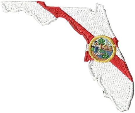 Gadsden and Culpeper Die Cut Florida State Patch - 2" x 3" - Full Color
