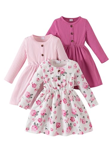 Girls Dress 3-Pack Toddler Skater Sundress