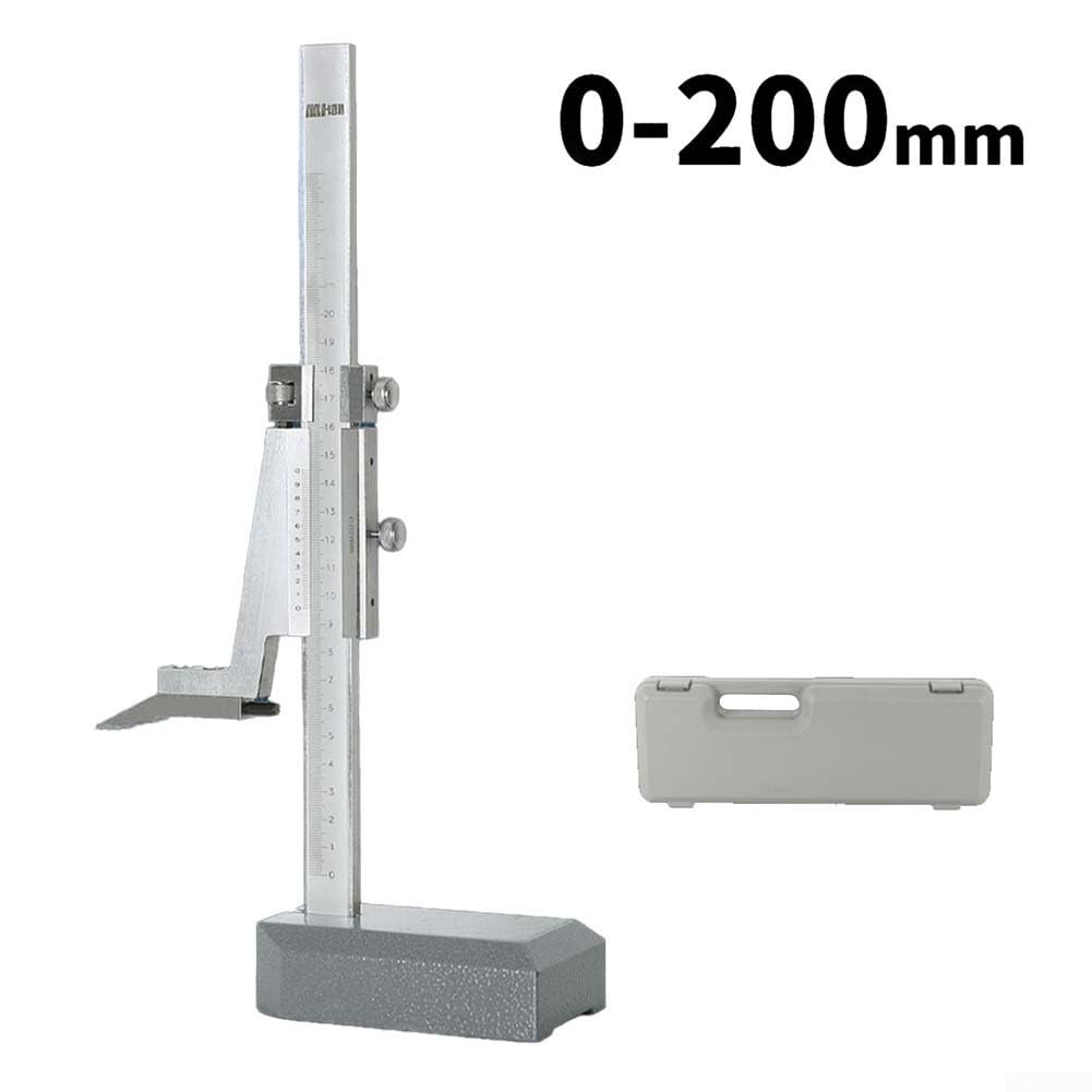 Corsoio Calibro di Altezza Calibro Righello Strumento di Misura di Precisione Scriber Lavorazione Dei Metalli Marcatura Verticale In Acciaio Inox 0-300mm (0-200mm)