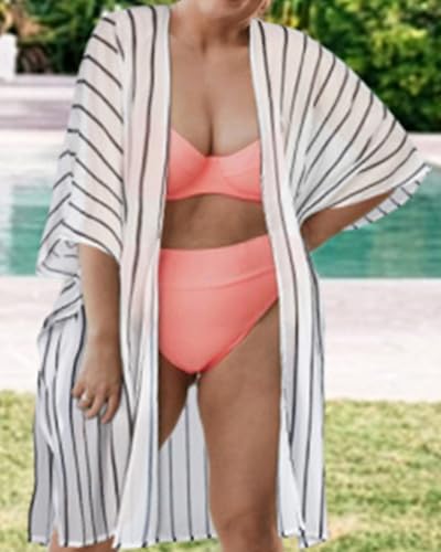 Image of Swimsuit Coverups for Women Sarong Beach Bikini Wrap Sheer Short Skirt Chiffon Scarf for Swimwear