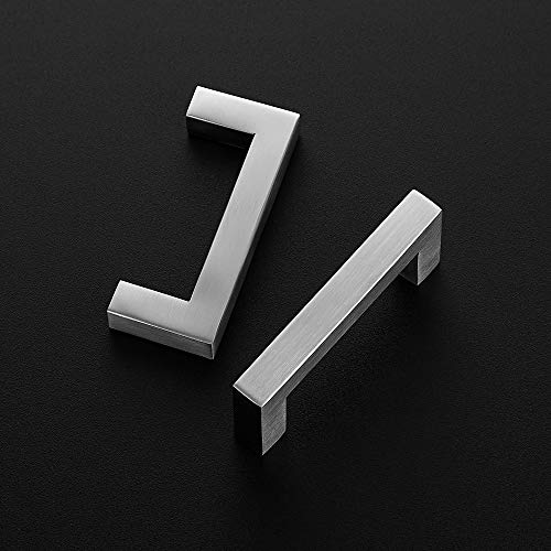Image of Ravinte 10 Pack 3 Inch Kitchen Square Cabinet Handles Satin Nickel Pulls Brushed Nickel Kitchen Cabinet Hardware Handles for Cupboard Drawer Pulls