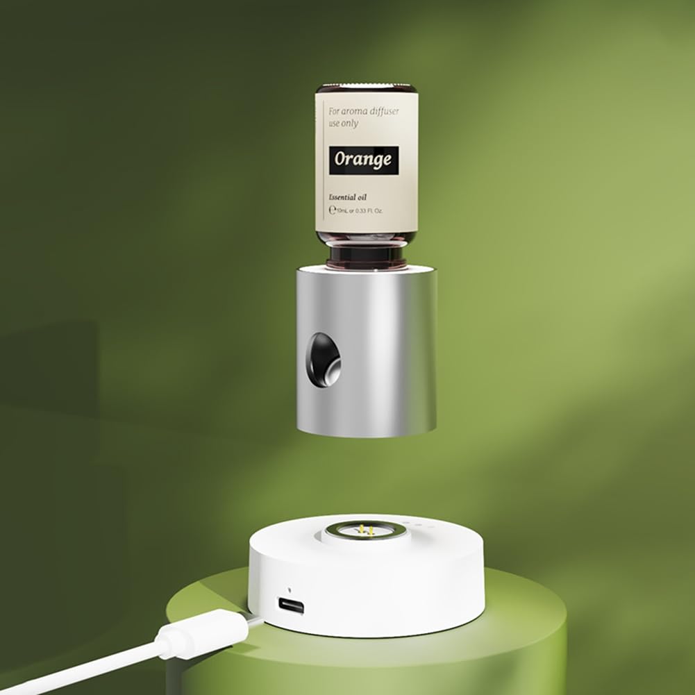 1 Ensemble de Diffuseur D'Huiles Essentielles sans Eau Mini, Pulvérisateur de Parfum Automatique, Machine D'Aromathérapie, Diffuseur de Parfum Intelligent Mini, Brume d'air et Parfum.