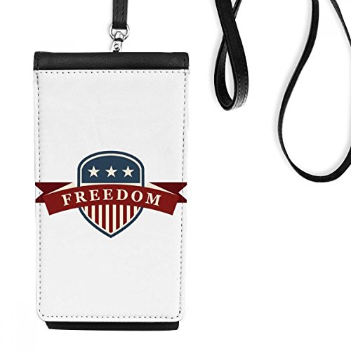Pochette téléphone drapeau américain en cuir pour vos sorties citadines