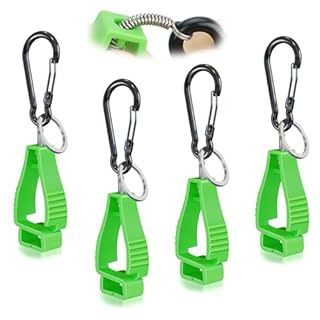 NANHONG 4PCS, Glove Clips for Work Glove Holders, Gloves Clip, Duty Belt Accessories, Gloves Clips for Work, Suitable for Everyday, Outdoor and Construction, Green