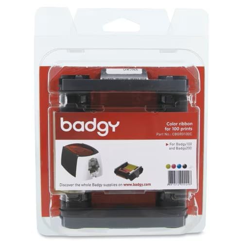 Evolis Badgy Color Ribbon for 100 Prints Badgy100 & Badgy200 (CBGR0100C) — Amazon image 2