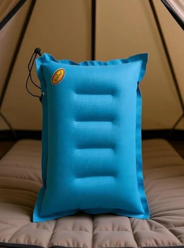 Image of Aim Emporium Rectangular Inflatable Air Pillow for Travel in Train, Bus and Flights for Sleeping Size Standard.