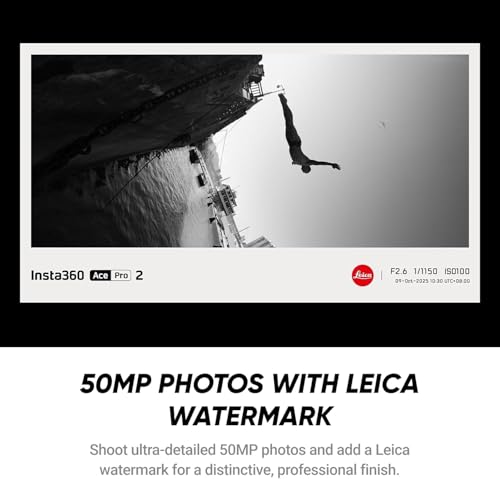 Image of Insta360 Ace Pro 2 Flash Print Bundle 512GB- 8K Waterproof Action Camera Co-Engineered with Leica, 1 /1.3 inch Sensor, Dual AI Chip, Leading Low Light, Xplorer Grip Pro Kit for Street Photography