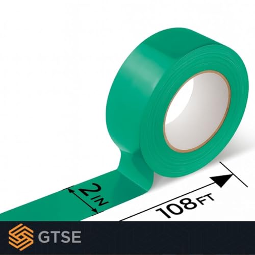 Image of GTSE - Green Vinyl PVC Floor Tape 2 inch x 108ft Safety Marking Tape