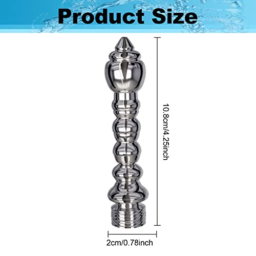Image of 7 Holes Shower Enema Douche Attachments Aluminium Water Nozzle Rinse Cleaning Kit Cleaner + Velvet Carry Bag