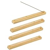 4 Stück Holz Räucherstäbchen Halter, Räucherstäbchen Halterung, Incense Holder, Praktisch Und Stabil, Ideal Fürfür Meditation Yoga, Indoor Outdoor