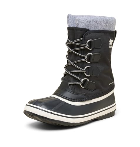 Sorel Women's Winter Carnival Waterproof Boot, Black/Grill, 9 Regular