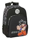 DRAGON BALL - Mochila Escolar Infantil, Ideal para Niños de Diferentes Edades, Cómoda y Versátil, Calidad y Resistencia, 27x10x33 cm