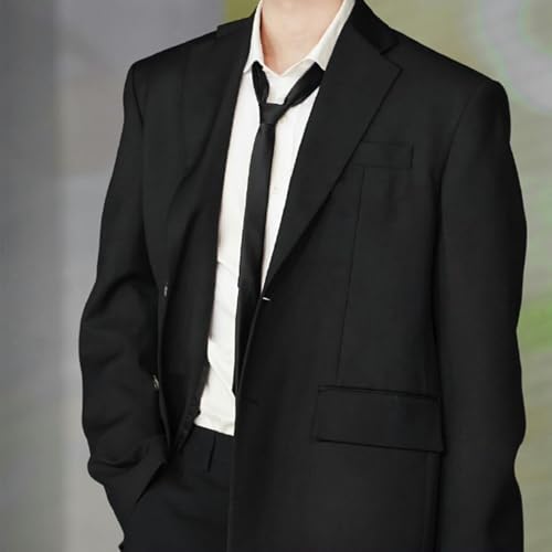 Ginddy 4 Set Krawatte für Herren,Vorgebundene Schlipse mit Reißverschluss Schwarz/Dunkelblau/Grau/Bordeaux Hochwertiges Polyester Für Büro, Hochzeiten & Trauerfeiern Erwachsene & Jugendliche