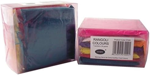 Bright Multicoloured Rangoli / Holi Powder 7 in pack