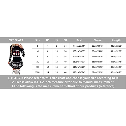 Kwatieh Sexy en casual winterjurk voor dames, lange mouwen, prinsessenjurk voor meisjes, 2 jaar - Afbeelding 7