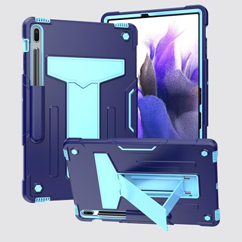 Coque Samsung Tab S7 FE 12.4 2021 protection intégrale antichoc bleue