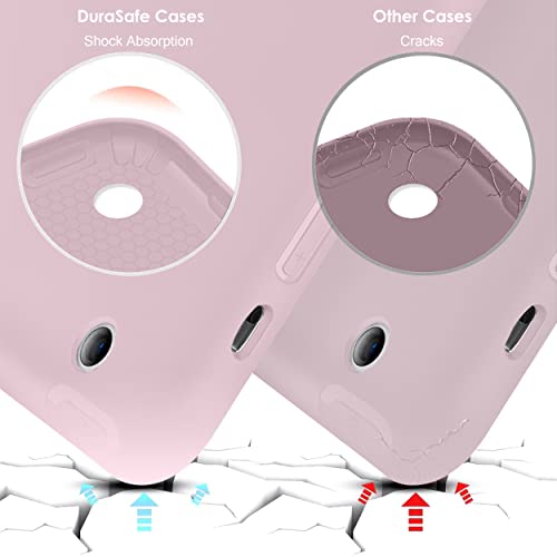 Image of DuraSafe Cases for iPad Mini 4 7.9 Inch 2015 [ Mini 4th Gen ] A1538 A1550 MK6K2HN /A MK6J2HN /A MK6L2HN /A Smart Trifold Lightweight Soft Silicone TPU Back Case - Pink