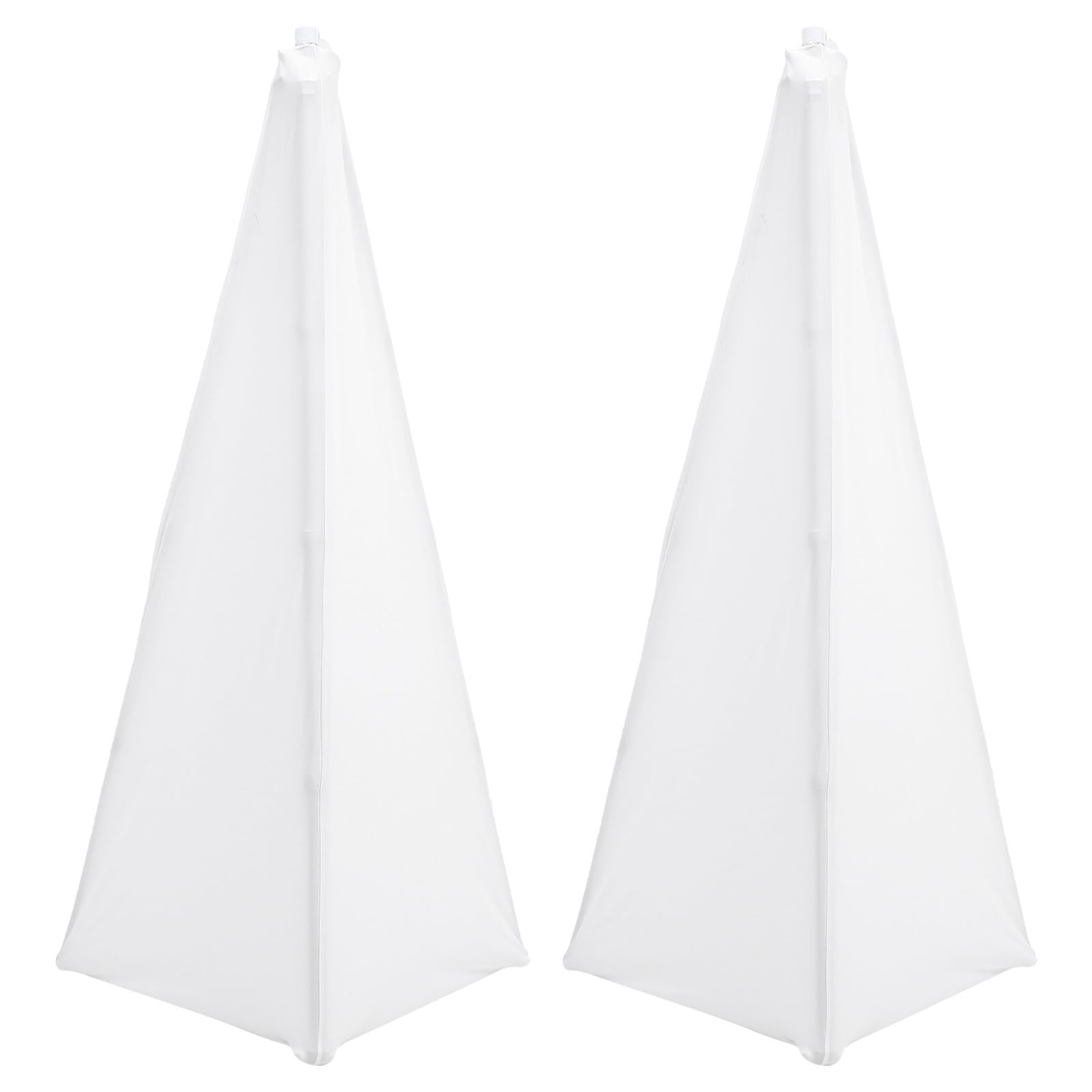 NUOBESTY Cubierta de Poliéster de Color Claro Costuras Reforzadas 2 Piezas Material Resistente y Diseño Simple para Soporte de Altavoz Adecuado para Bodas y Escenarios