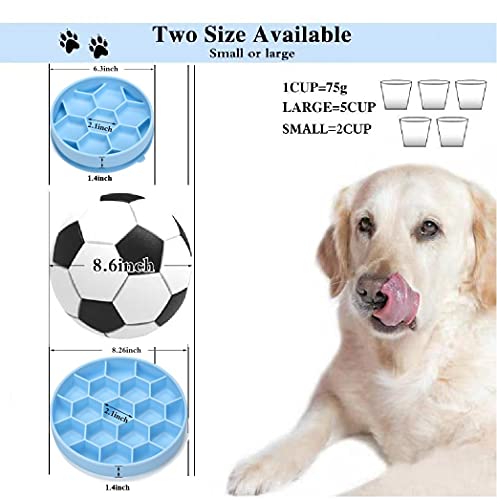Allygoods 2 Pack Silicone Slow Feeder Dog Bowls Large Breed/Medium Sized Dog/Small Breed - Dog Food Bowls/Dog Dishes/Dog Plates For Puppy/Large/Medium/Small Sized Dog/Small Breed Slow Feeder Two Pack #TOP3
