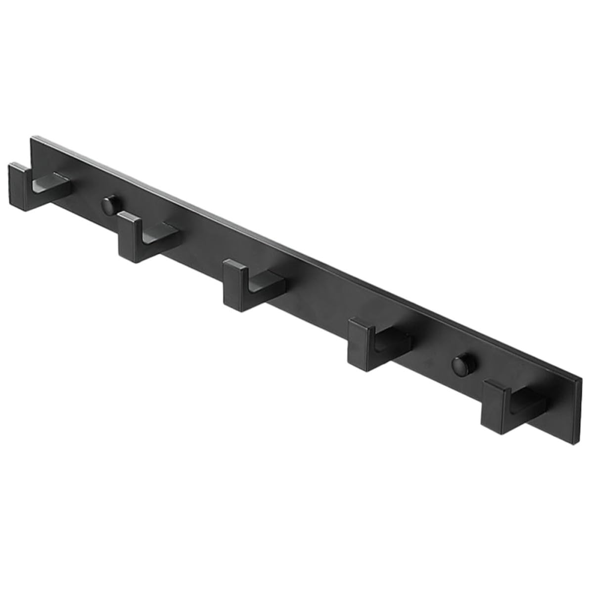 Perchero de pared negro para solucionar el desorden de chaquetas en el dormitorio