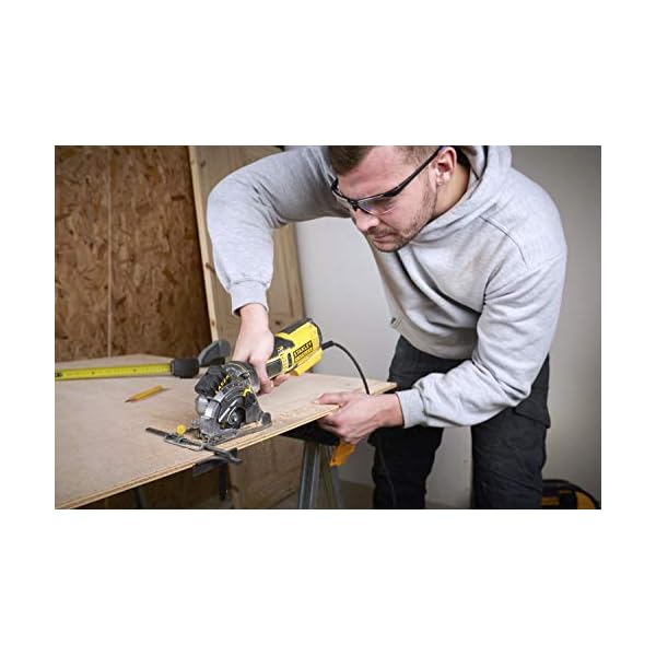 Stanley FatMax Kompakt-Handkreissäge FME380K (650 Watt, werkzeuglose Schnitttiefeneinstellung, Vollmetall-Getriebe, mit… – Bild 5