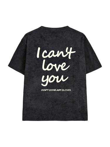 Image of RoseSeek Boy's Letter Graphic Tees Short Sleeve Vintage Summer Tops Trendy