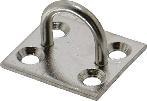 Made in USA - 0.625" High x 1" Wide x 113" Long Hasp Staple - 302/304 Stainless Steel, 0.072" Thick (10 Pack)