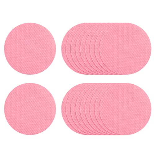 sourcing map 20pcs Antidérapant Baignoire Autocollants Bain Douche Sol 3.15 Antidérapant Autocollant Ruban Ronde Style Autocollants pour Salle Bain Cuisine Baignoire Marches Escalier Rose