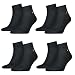 Tommy Hilfiger 8 Paar Quarter Socken Gr. 39-46 Herren Business Sneaker Socken, Farbe:200 - black, Socken & Strümpfe:43-46