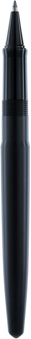Skyline Rollerball Pen – Vintage Streamlined Design, Stainless Steel Nib, Multiple Finishes (Aviator Black Trim, Rollerball)