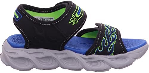 Skechers Kids Boy's Thermo-Splash Sneaker Water Shoe, Black/Blue/Lime, 1 Little Kid | Image 5
