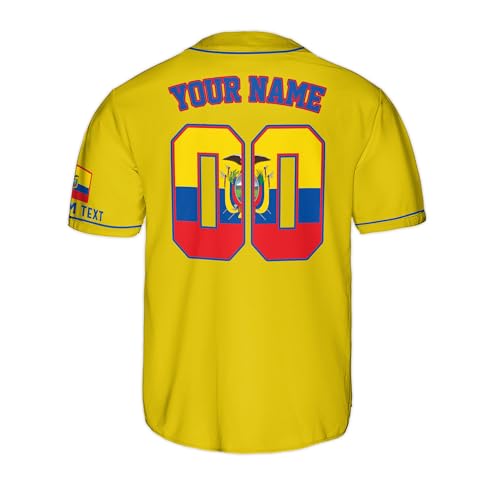 Ecuador Jersey Men, Ecuador Jersey Baseball, Personalized Ecuador Baseball Jersey Men miniatura 6
