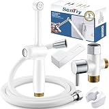 SonTiy Handheld Bidet Sprayer for Toilet, White Cloth Diaper...