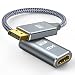 DisplayPort to HDMI Adapter, Capshi 4K DP Display Port to HDMI Converter Male to Female Gold-Plated DP to HDMI Adapter Compatible with HP, HDTV, ThinkPad, Monitor, Projector, Desktop- Grey
