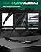 SCITOO Carbon Fiber Spoiler Wing Fits for 2012-2018 for Audi for A7 1PC Glossy Black Rear Trunk Spoiler Wing